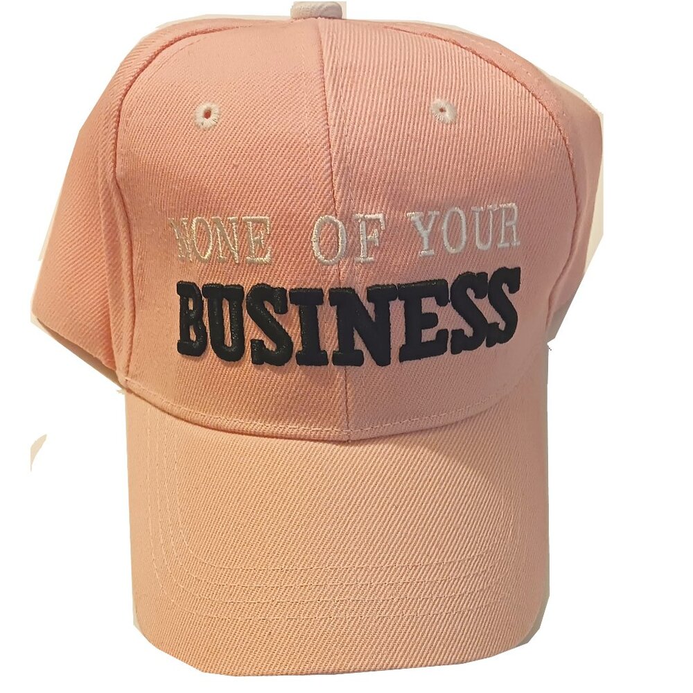 None of Your Business Cap (Pink)
